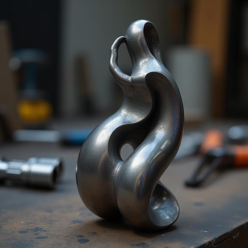 チタン製アート彫刻